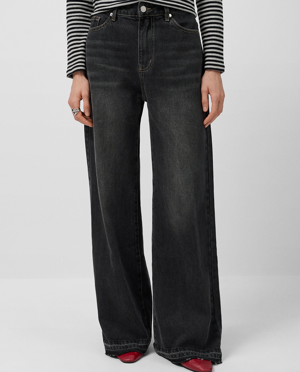 Jeans Largas Preto-2