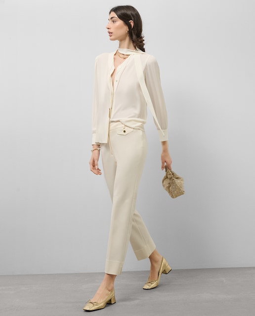 Imagen 0 de Blusón de mujer oversize cuello lazada