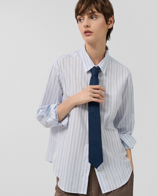 Imagen 0 de Camisa de mujer algodón con listas