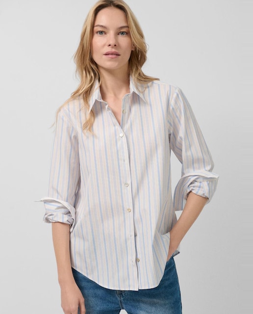 Imagen 0 de Camisa de mujer algodón con listas