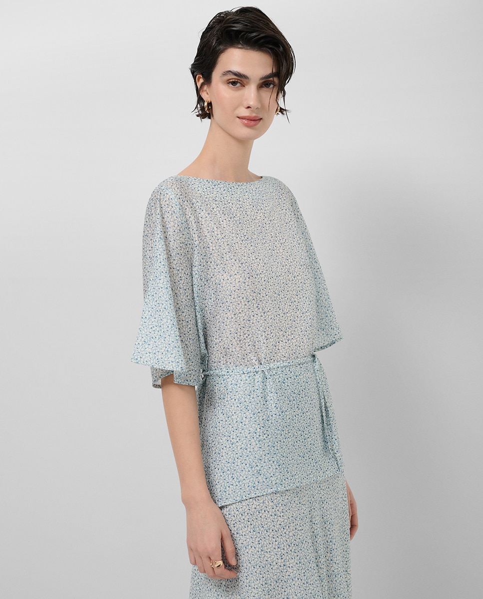 Imagem 0 de Blusa em Crepe com Estampado