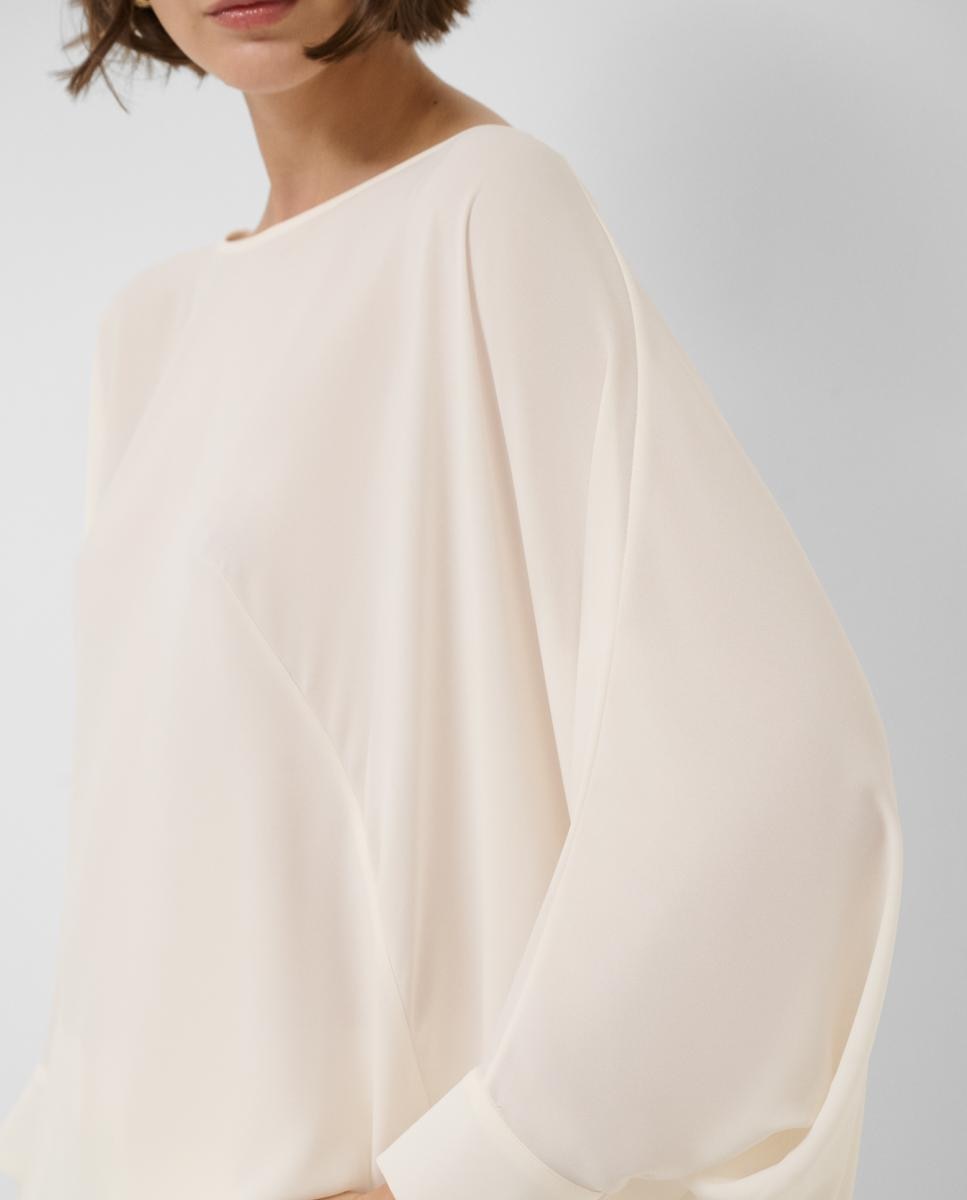Blusa em Tecido Fluido Cru-2