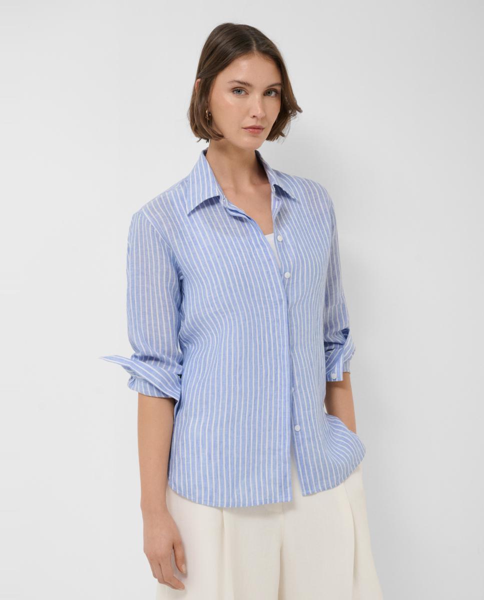 Imagem 0 de Camisa Oversize às Riscas