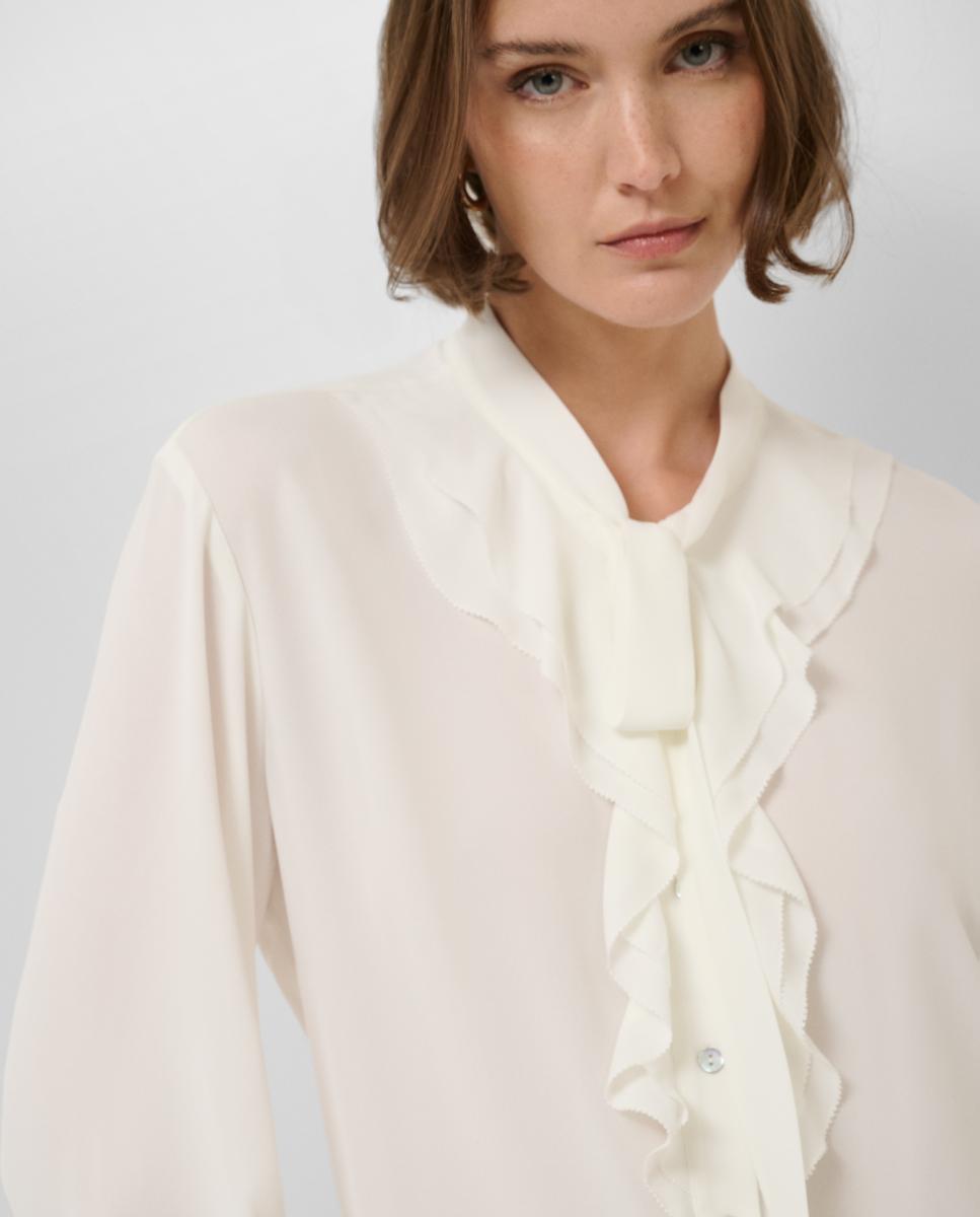Blusa com Folhos no Peito Cru-2