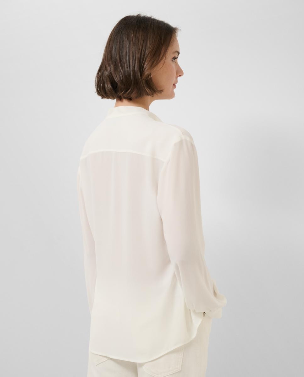 Blusa com Folhos no Peito Cru-3
