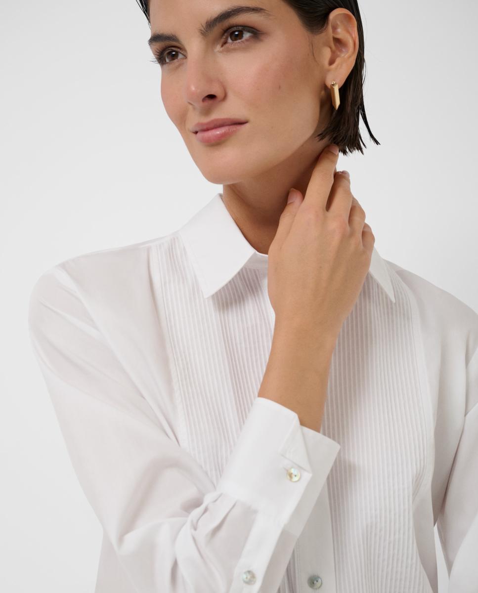 Camisa com Pregas Branco-2