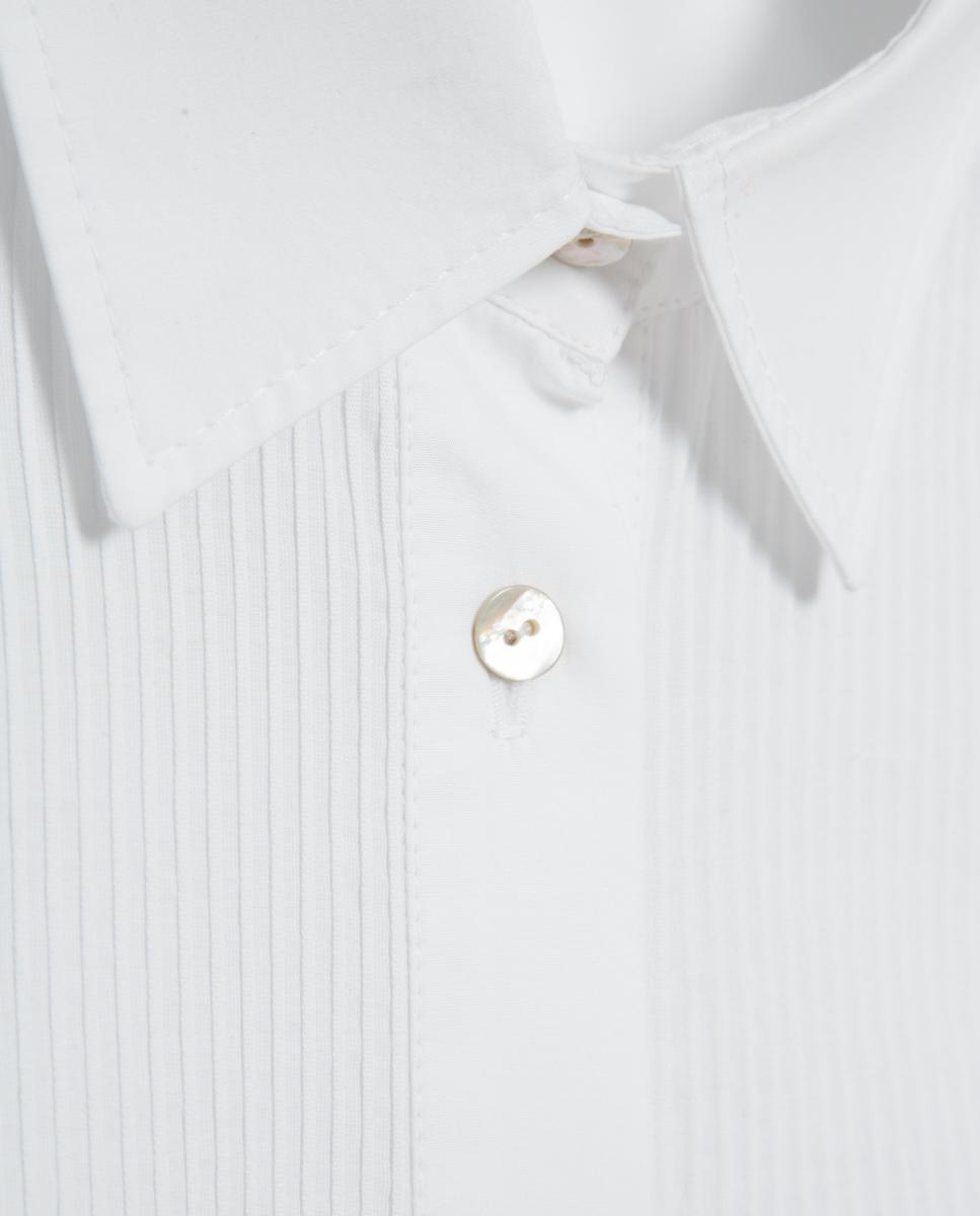 Camisa com Pregas Branco-5