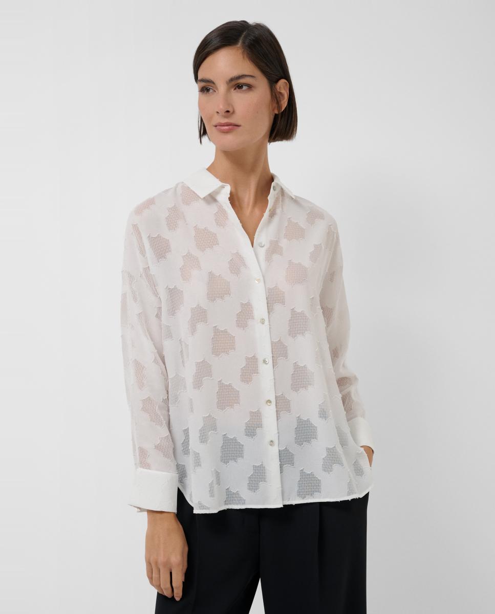 Imagem 0 de Blusa Oversize com Devoré Floral