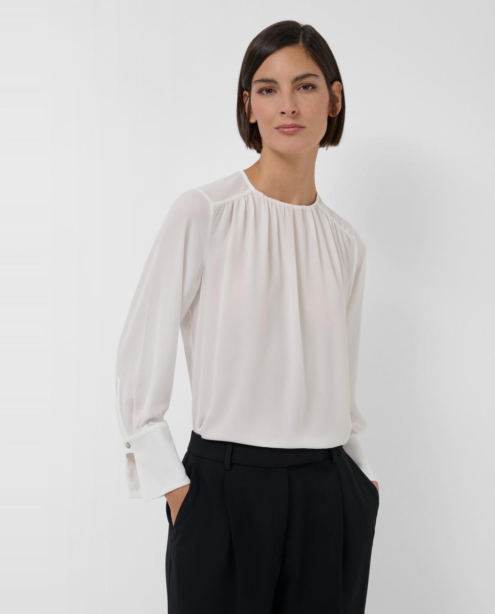Imagem 0 de Blusa Franzida com Punhos em Forma de Sino