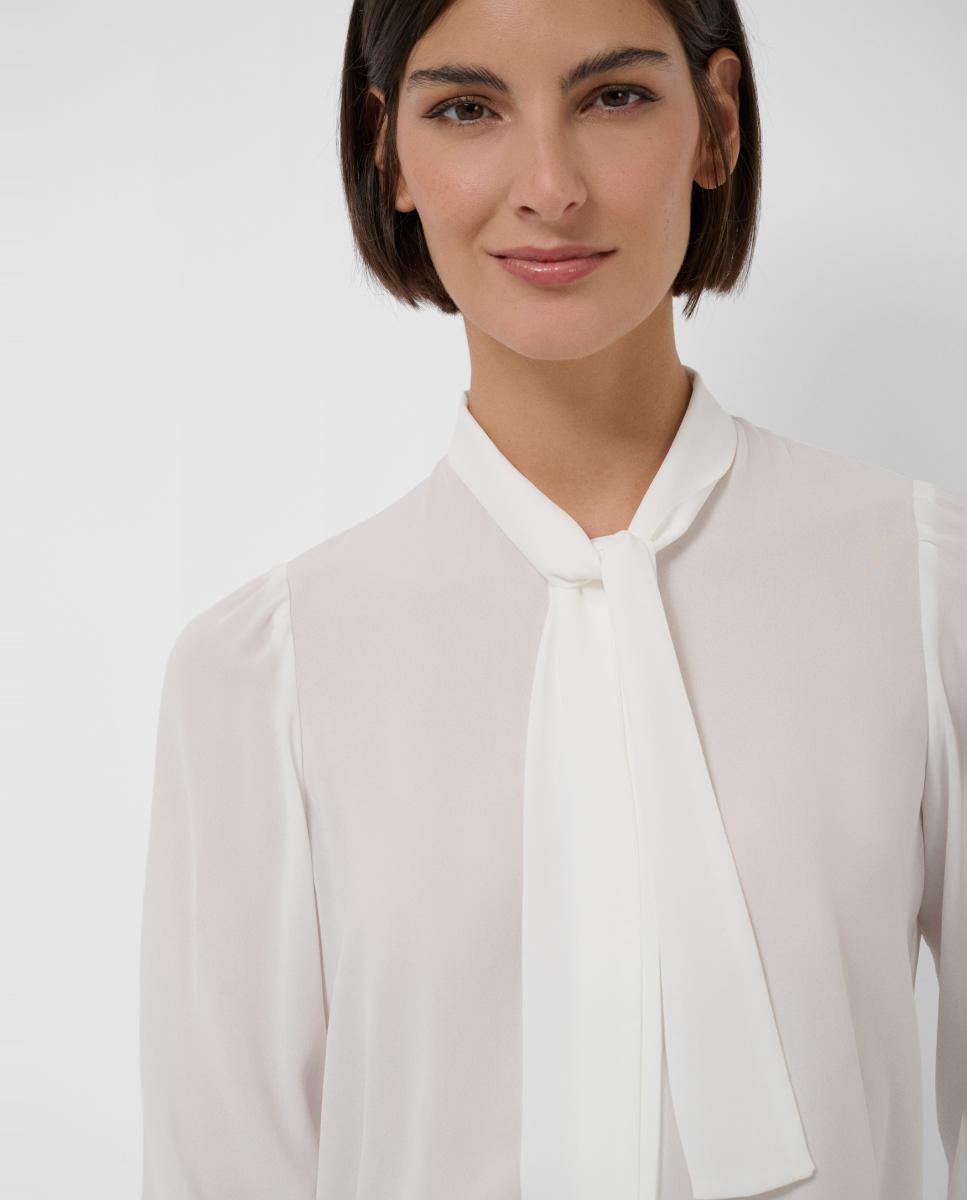 Blusa de Manga Comprida com Laço Cru-2