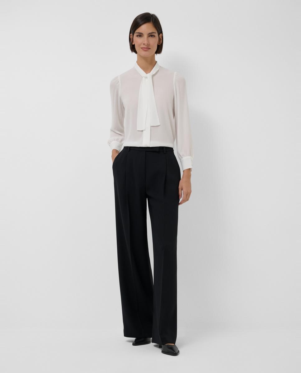 Blusa de Manga Comprida com Laço Cru-6