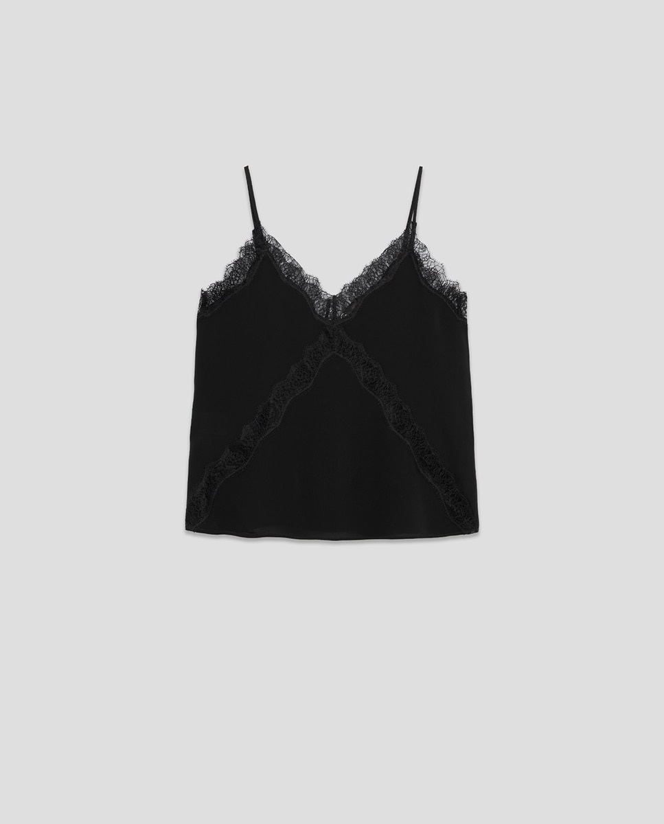 Top com Renda Preto-4