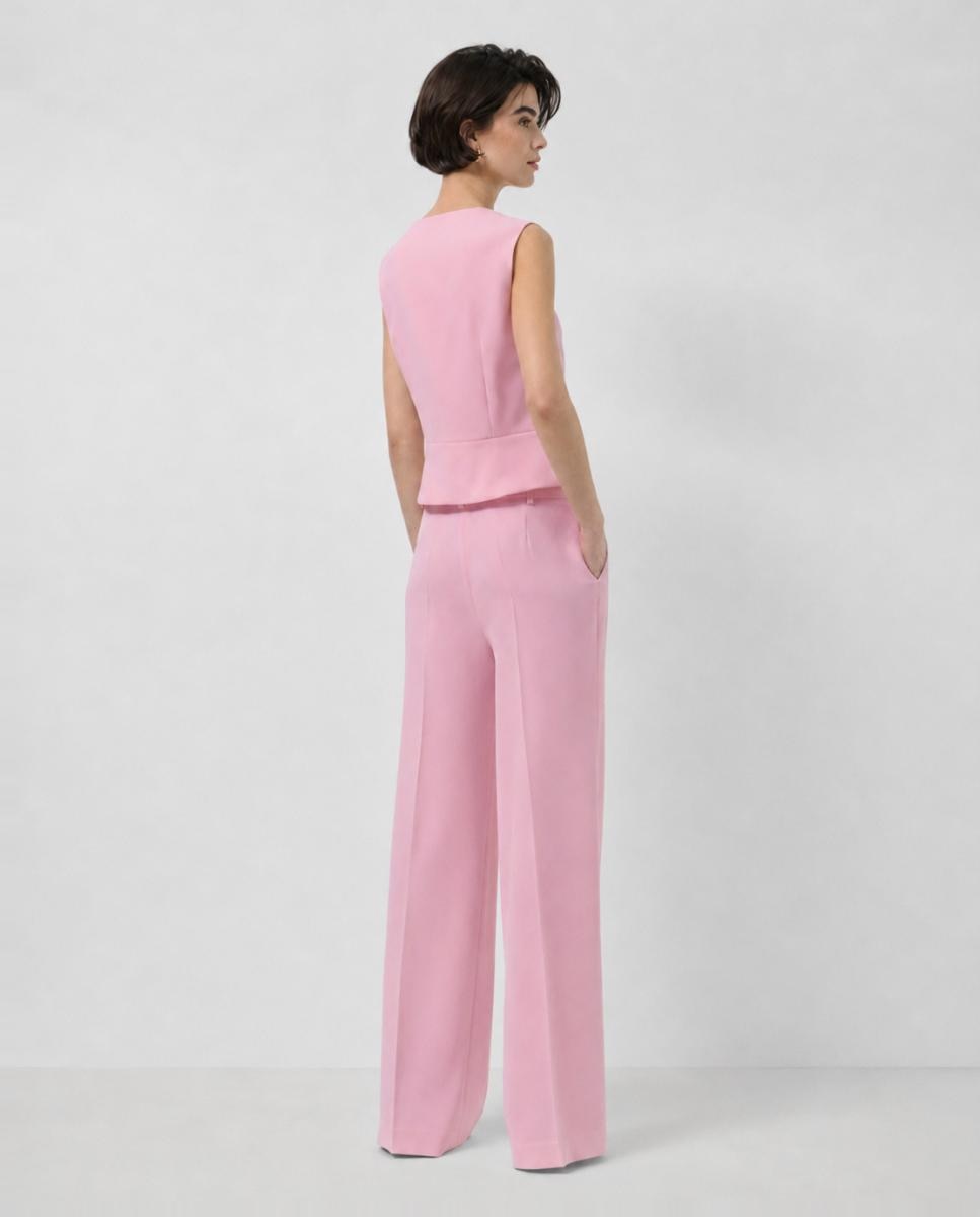 Top Estruturado de Crepe Rosa-claro-2