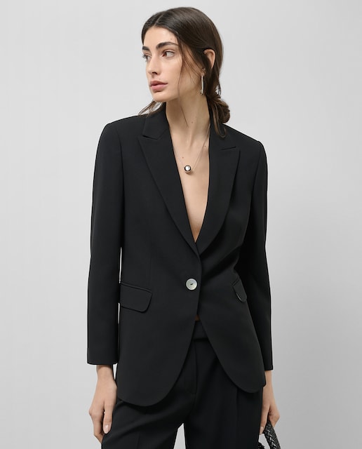 Imagen 0 de Blazer de mujer un botón crepé