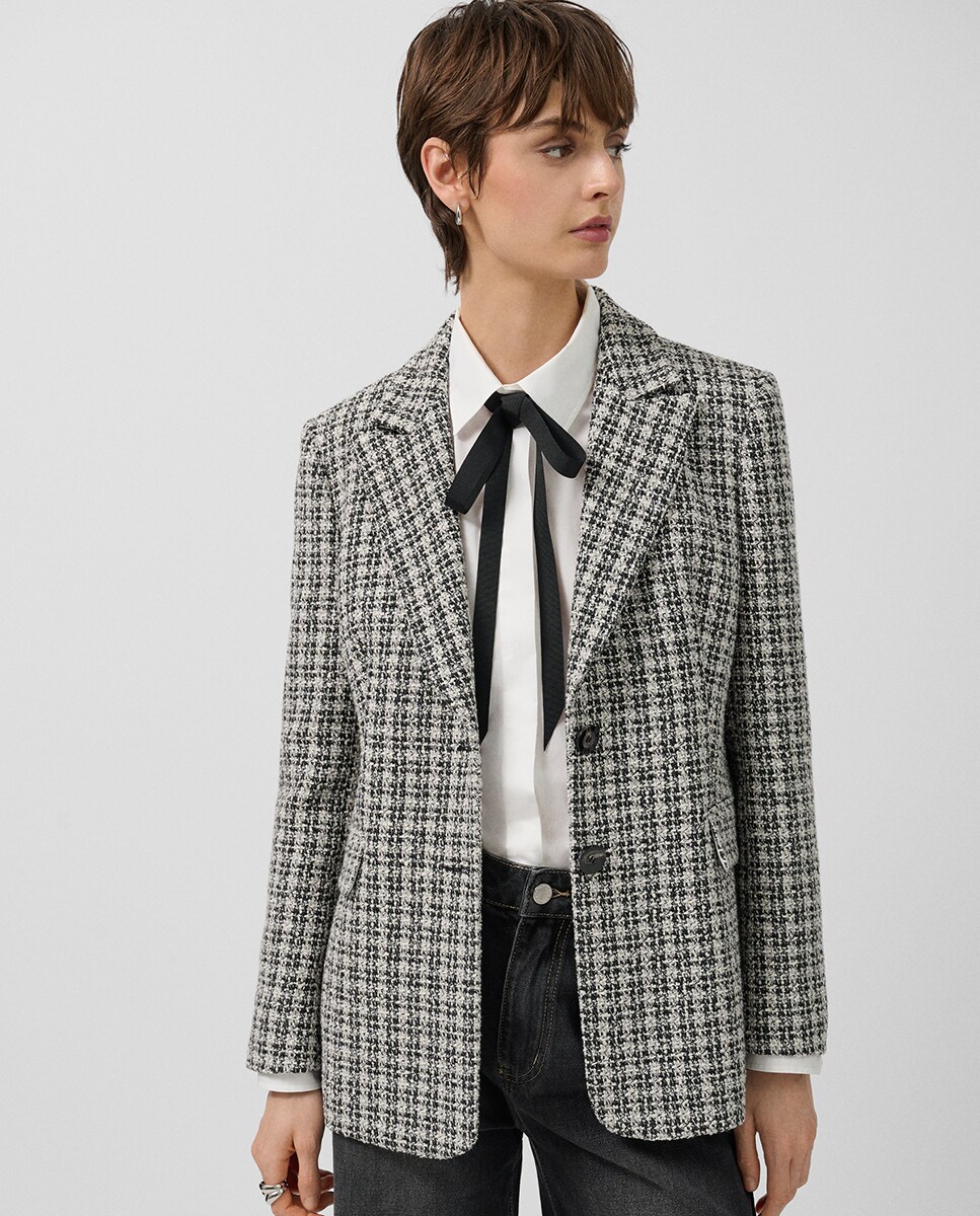 Chaqueta Tweed Chaquetas Cortas De Moda Chaqueta Tweed Chaquetas