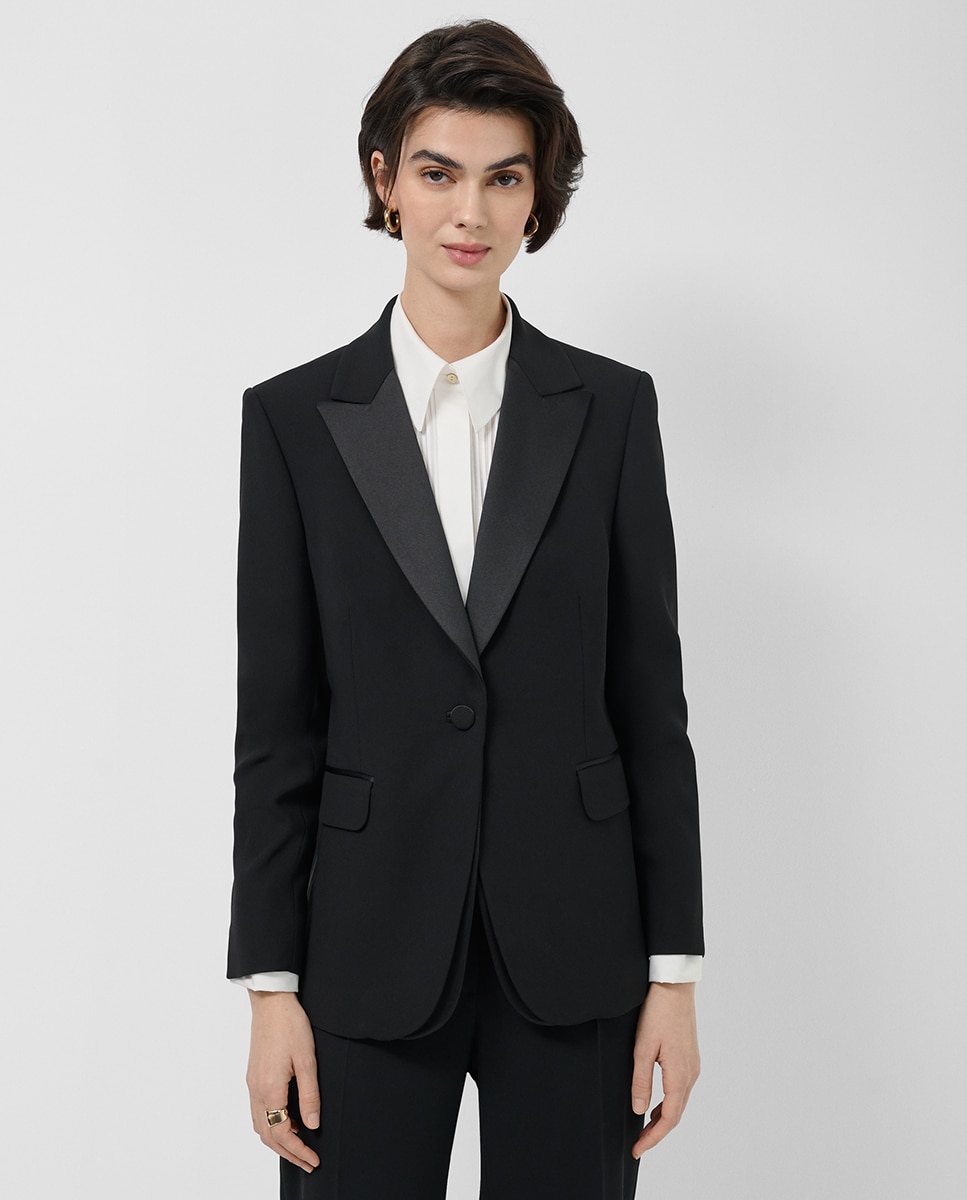 Imagem 0 de Blazer de Smoking em Crepe
