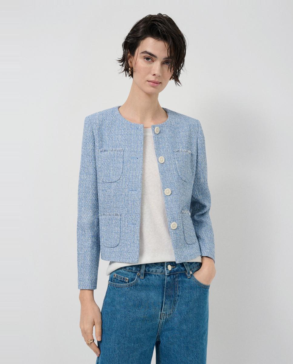 Roberto Verino - Chaqueta de mujer corta tweed.