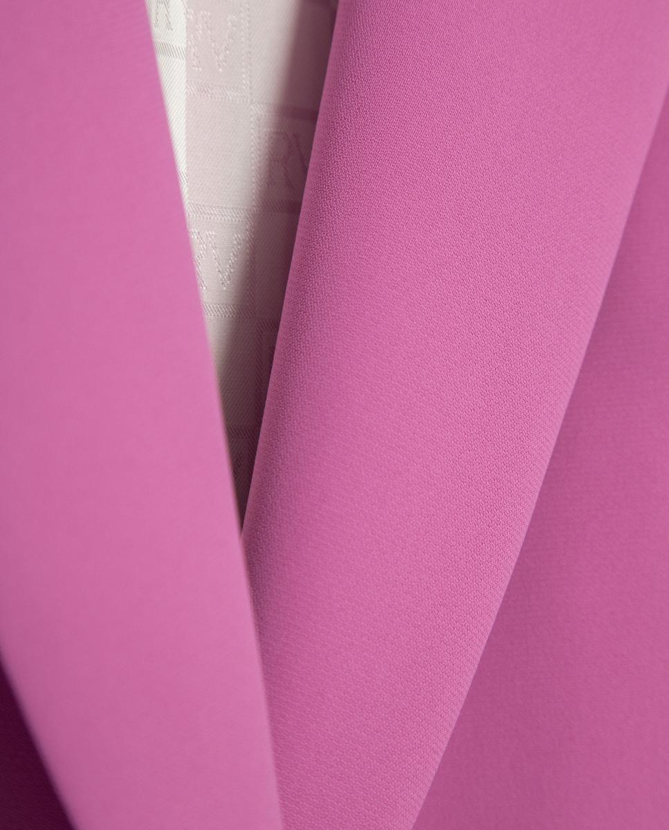 Blazer de mujer un botón crepé - Roberto Verino - Rosa Rosa-5
