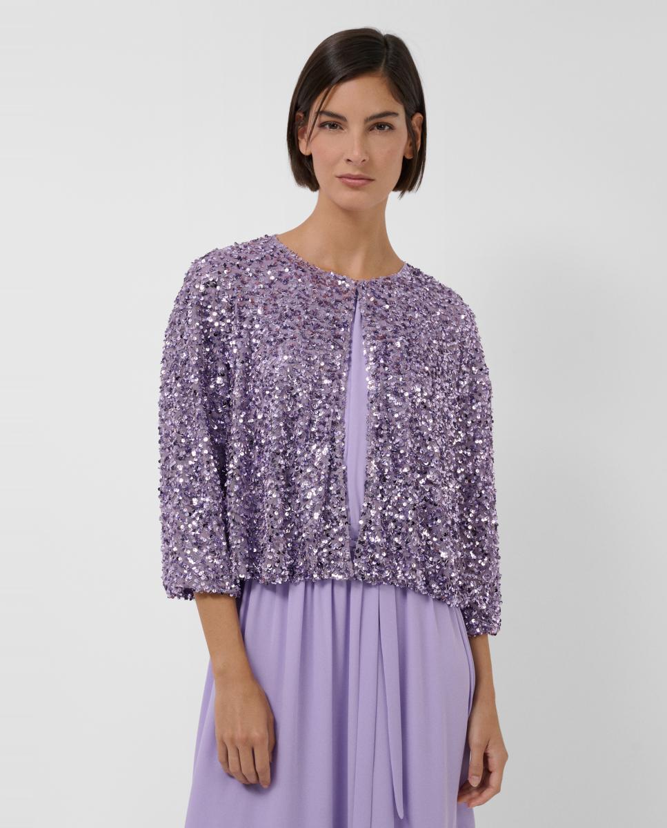 Chaqueta de mujer corta abullonada - Roberto Verino - Lila Lila-1