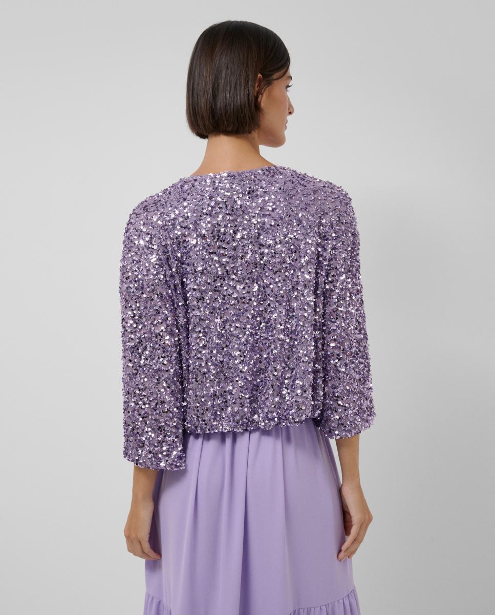 Chaqueta de mujer corta abullonada - Roberto Verino - Lila Lila-3