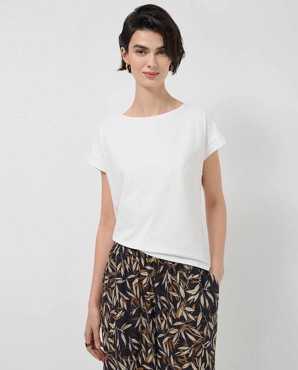 Imagem 0 de T-shirt sem Mangas Oversize com Bordado