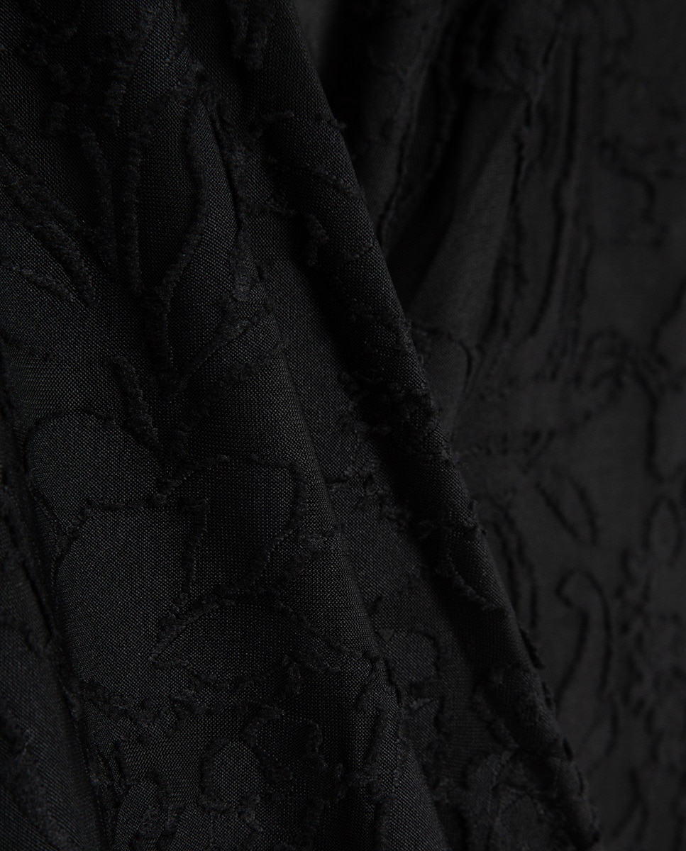 T-shirt Cruzada sem Mangas Preto-4