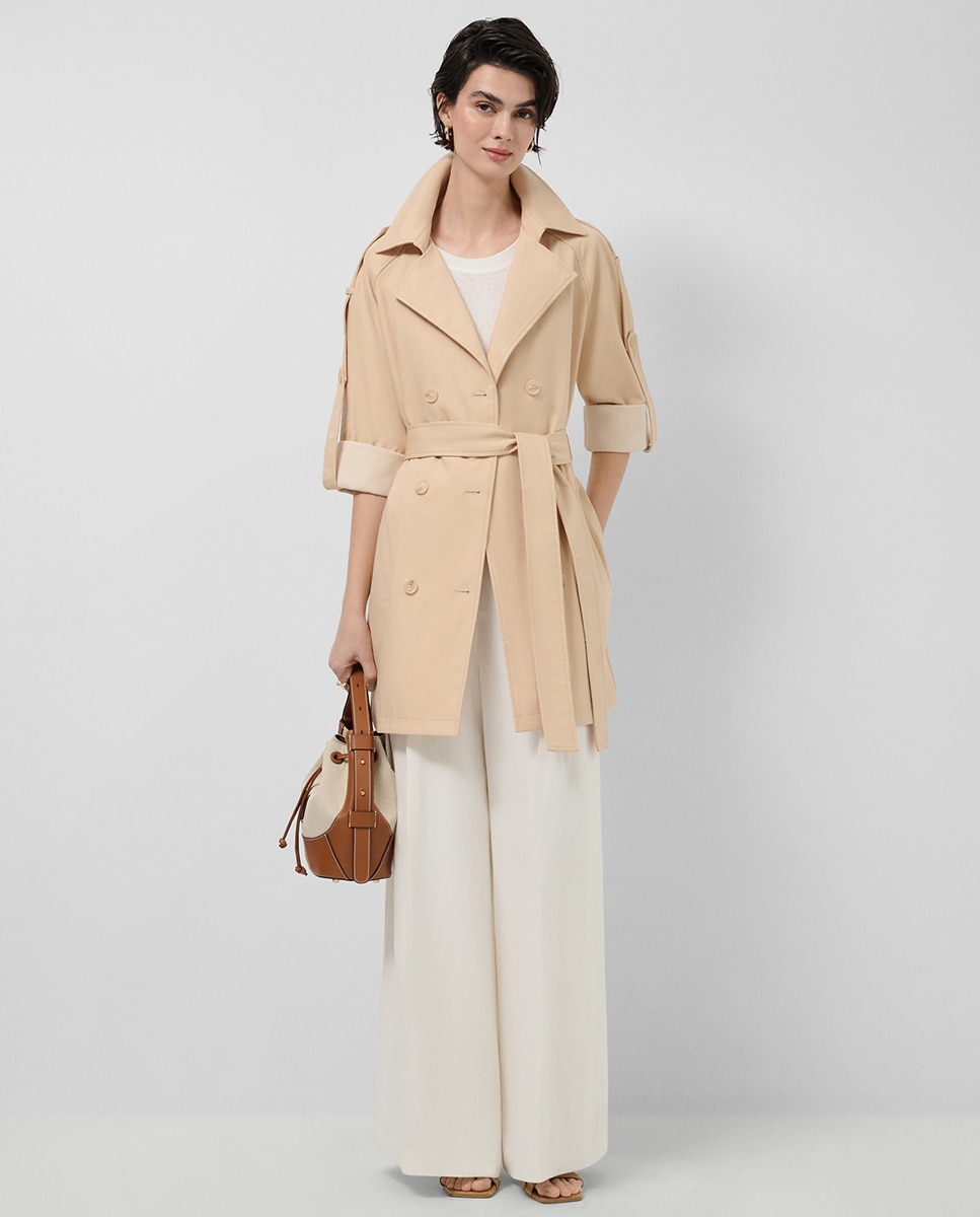 Imagem 0 de Gabardine Cruzada de Algodão de Dupla Face