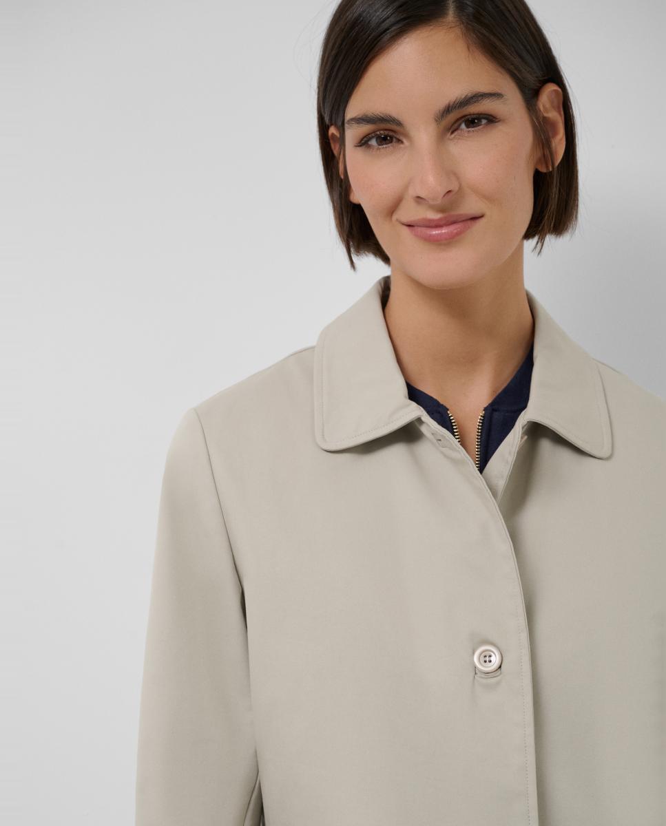 Gabardine com Colarinho de Camisa Cru-3