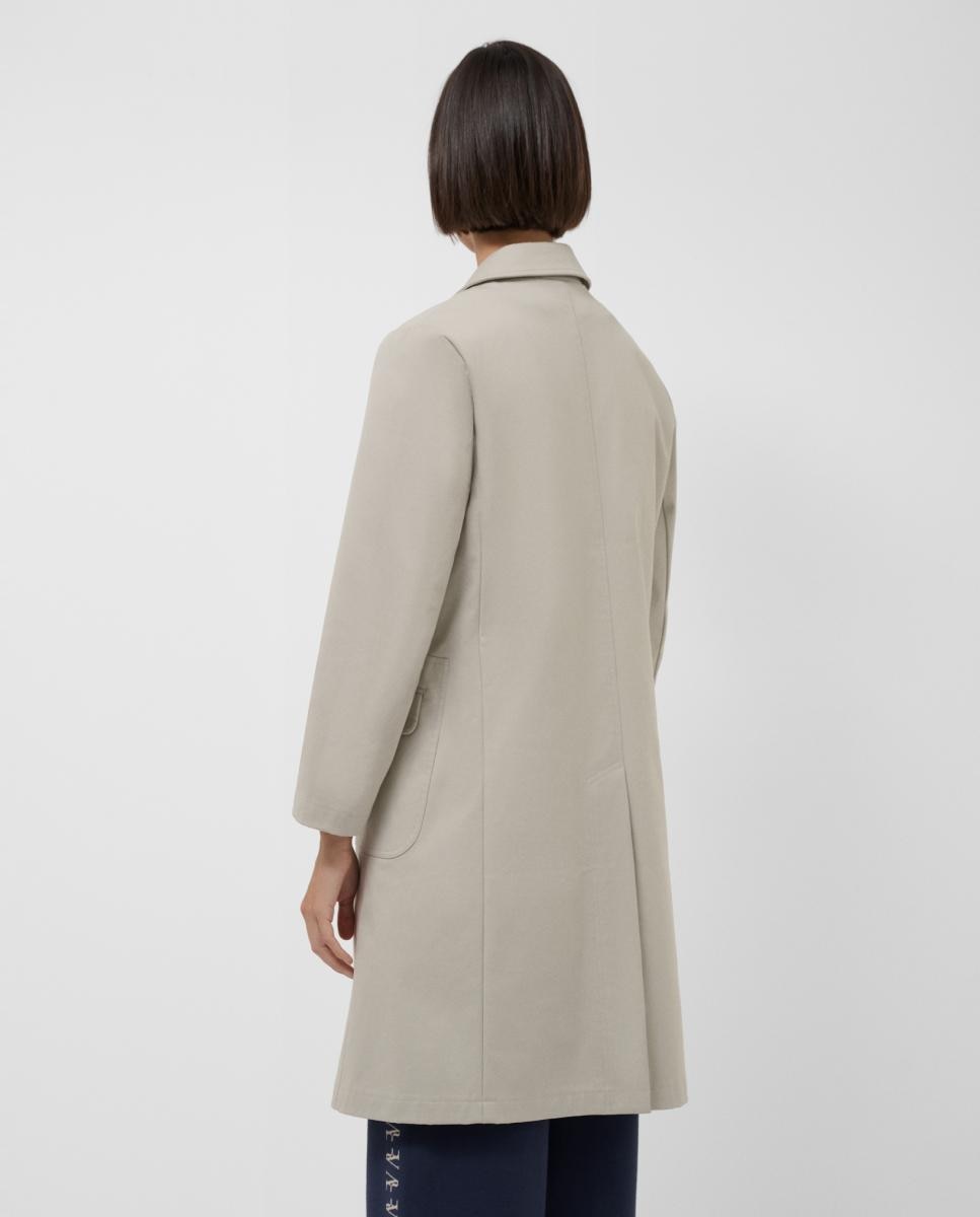 Gabardine com Colarinho de Camisa Cru-4