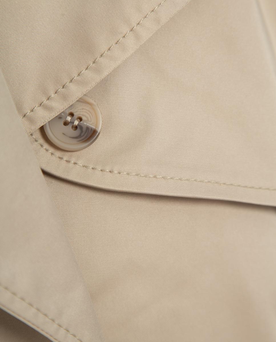 Gabardine Clássica Oversize 3/4 Bege-6