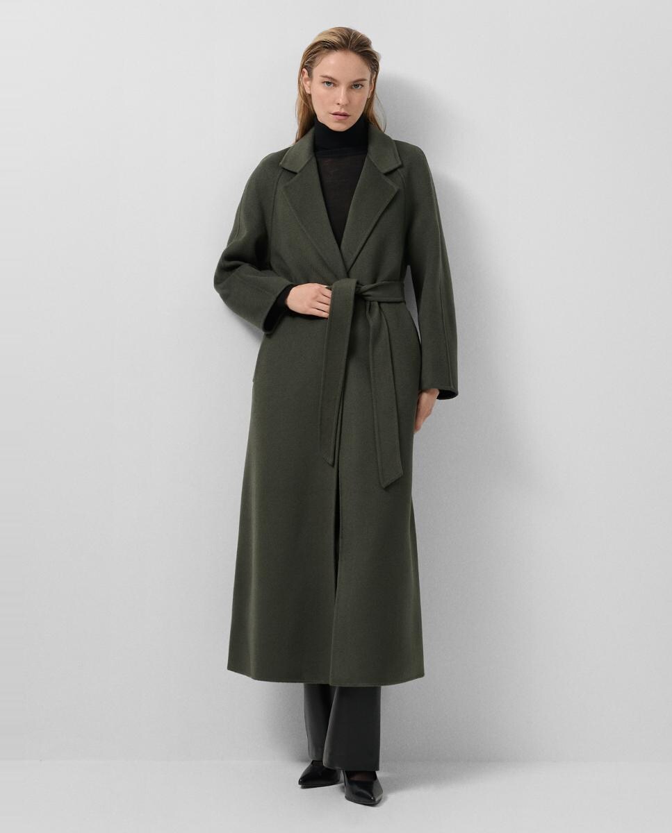 Abrigo de mujer largo en paño doble faz · Roberto Verino · El