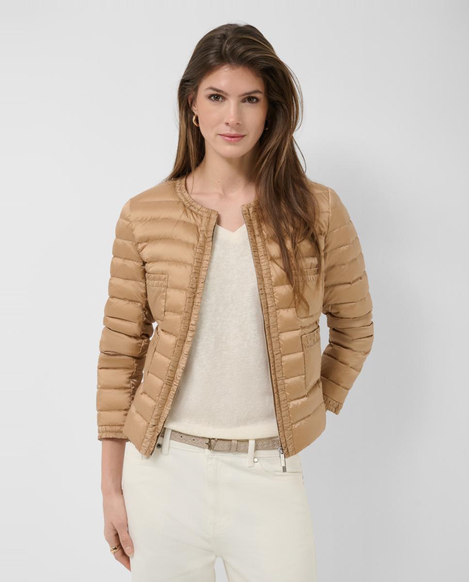 Imagem 0 de Casaco Acolchoado com Penugem e Quatro Bolsos