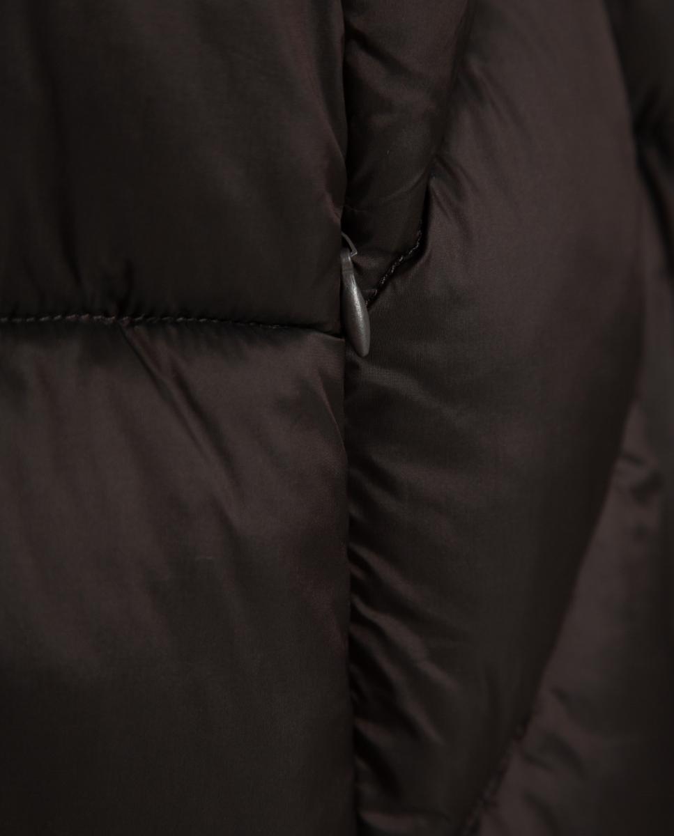 Imagen 6 de Chaqueta de mujer acolchada corta con puño canalé - Roberto Verino - Marrón Marrón