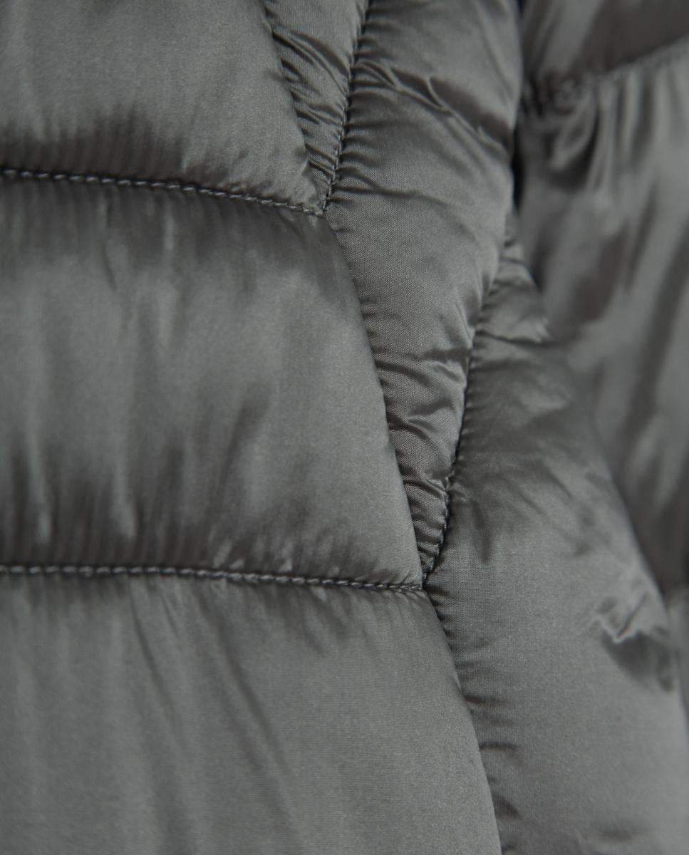 Imagen 6 de Chaqueta de mujer acolchada corta con puño canalé - Roberto Verino - Gris oscuro Gris oscuro