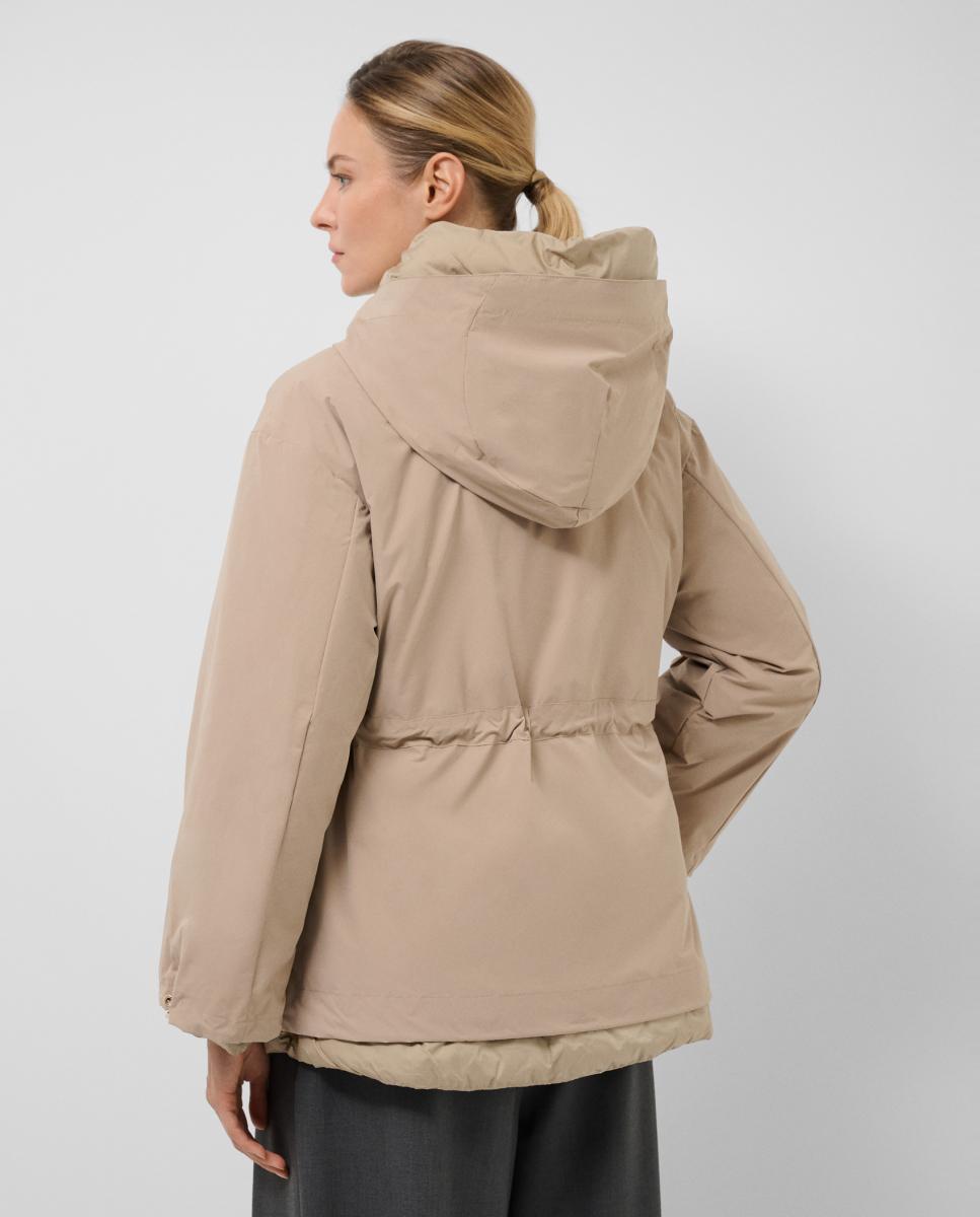 Imagen 4 de Chaqueta de mujer corta reversible con capucha - Roberto Verino - Camel Camel