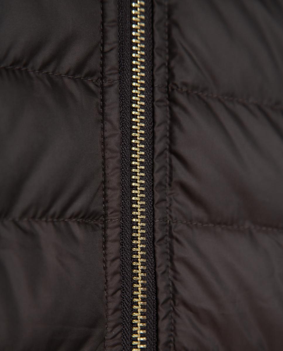 Parka de mujer larga reversible acolchada y lisa - Roberto Verino - Marrón Marrón-8