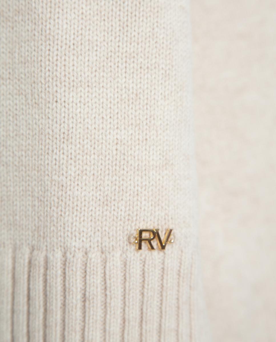 Jersey de mujer punto cuello subido oversize - Roberto Verino - Blanco hielo Blanco hielo-5