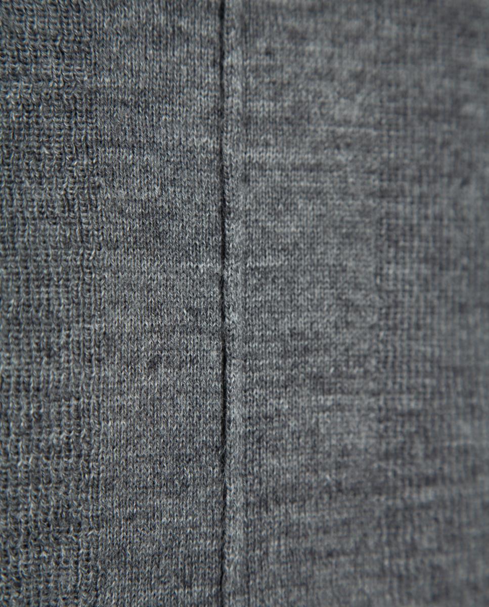Jersey de mujer cuello chimenea entallado punto fino - Roberto Verino - Gris oscuro Gris oscuro-5