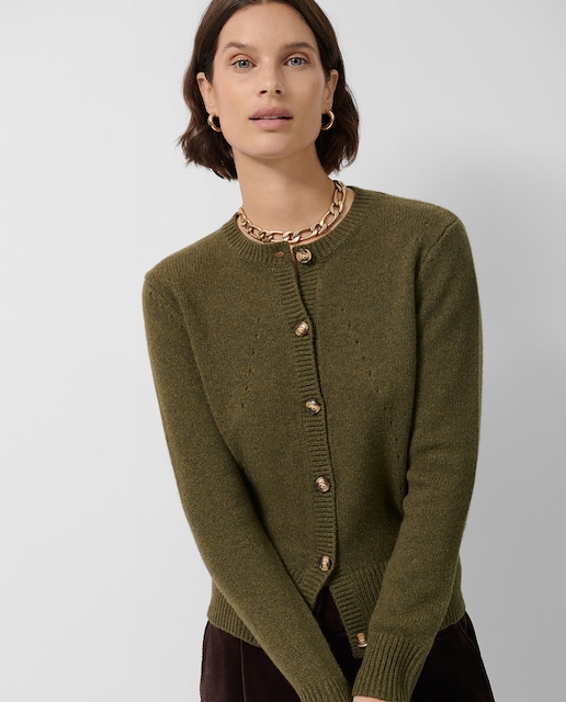 Imagen 0 de Chaqueta de mujer lana con dibujos calados