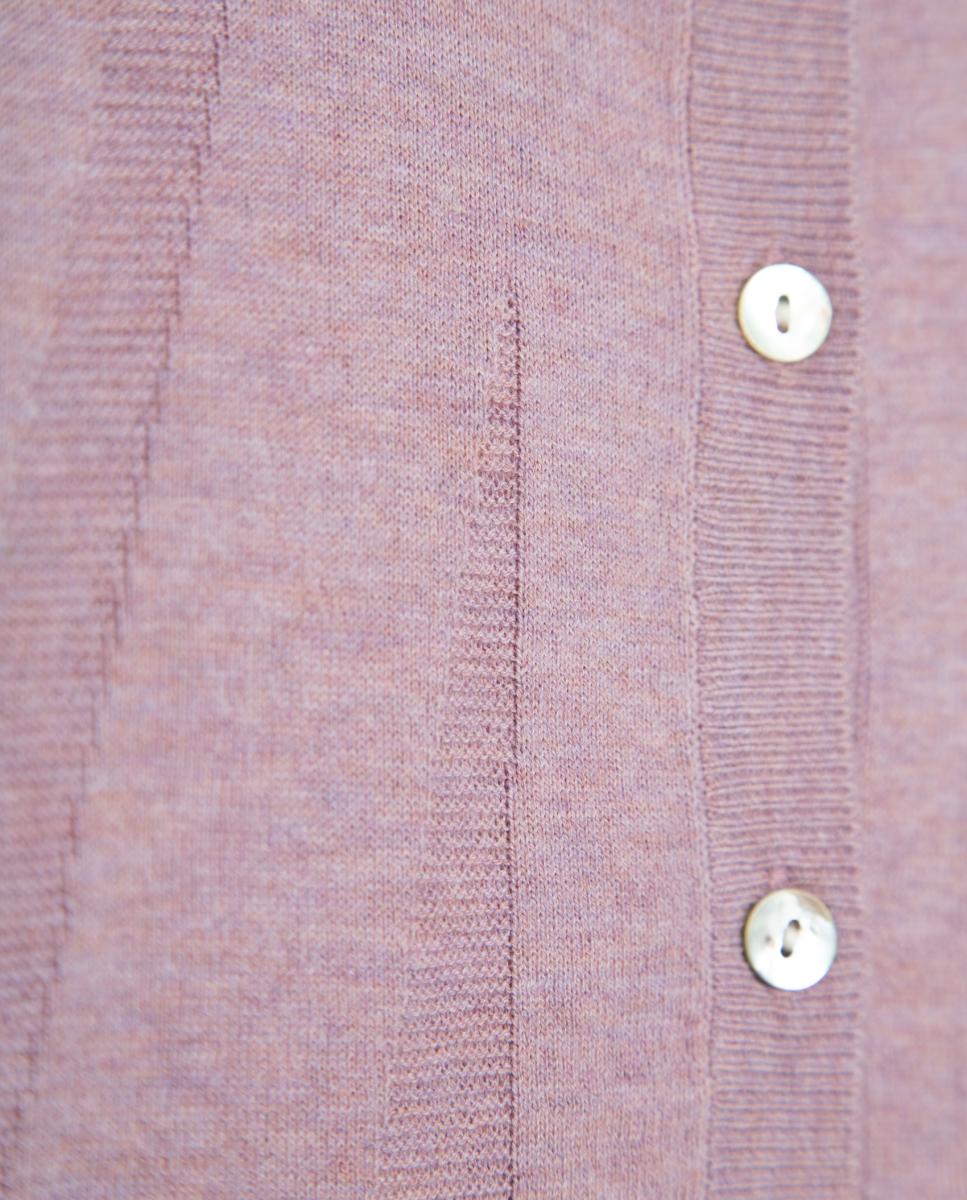 Cardigan Curto de Malha Fina Lilás-6