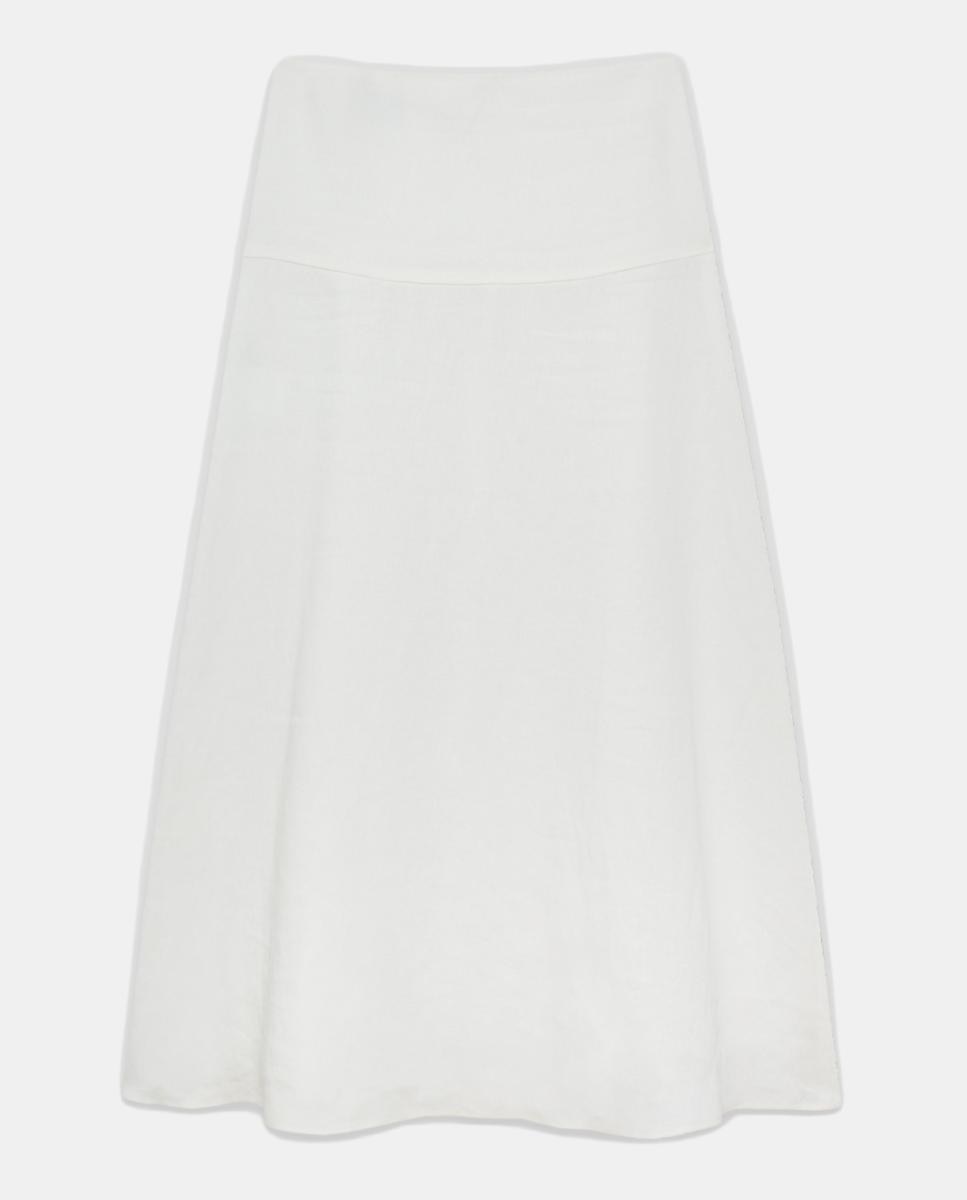 Saia Midi Evasé Cru-5