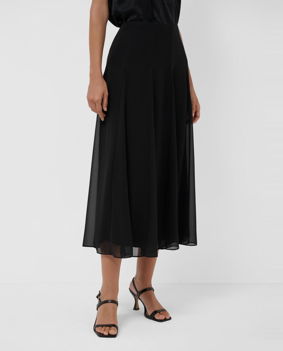 Saia Midi com Godés Preto-2