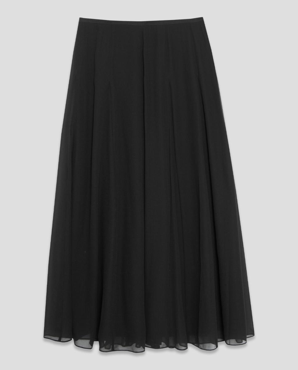 Saia Midi com Godés Preto-4
