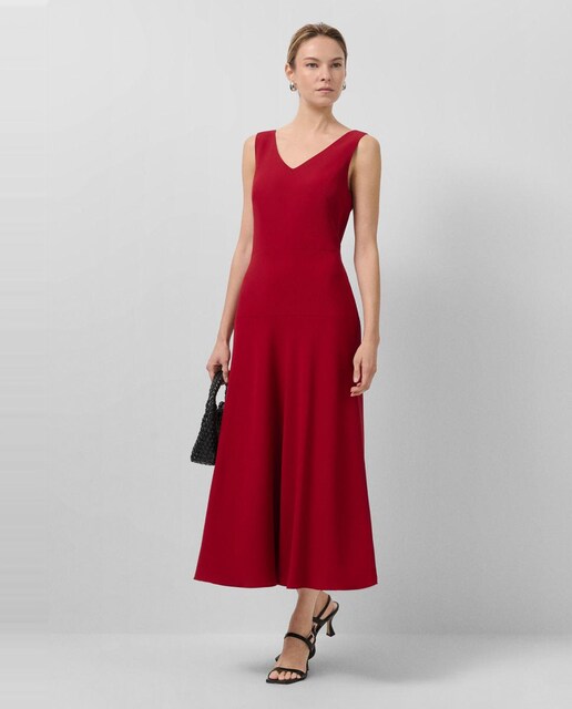 Imagen 0 de Vestido midi escote halter crepé