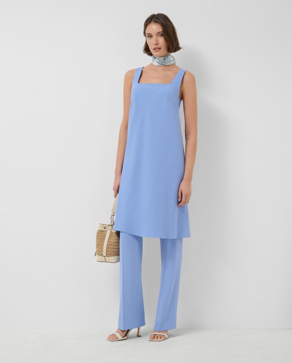 Imagem 0 de Vestido de Manga Cava em Crepe