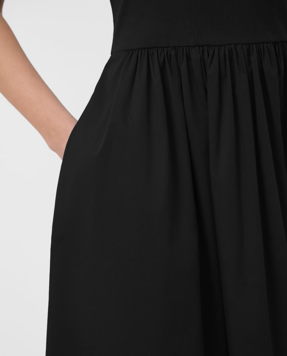Imagen 2 de Vestido sin mangas en tejido combinado de mujer - Roberto Verino - Negro Negro