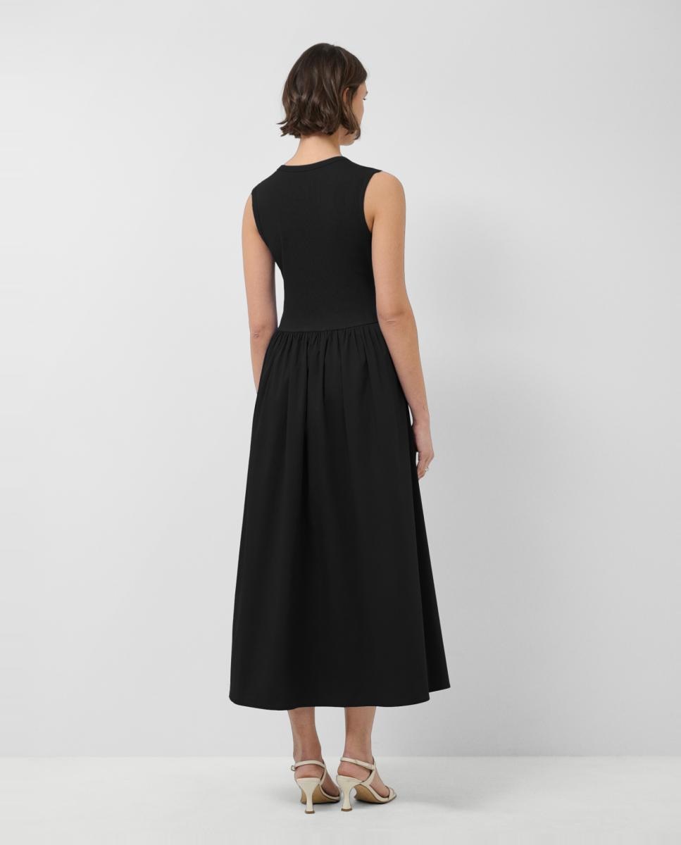 Imagen 4 de Vestido sin mangas en tejido combinado de mujer - Roberto Verino - Negro Negro