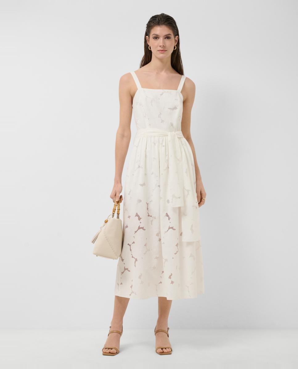 Imagem 0 de Vestido de Alças Devoré com Estampado Floral