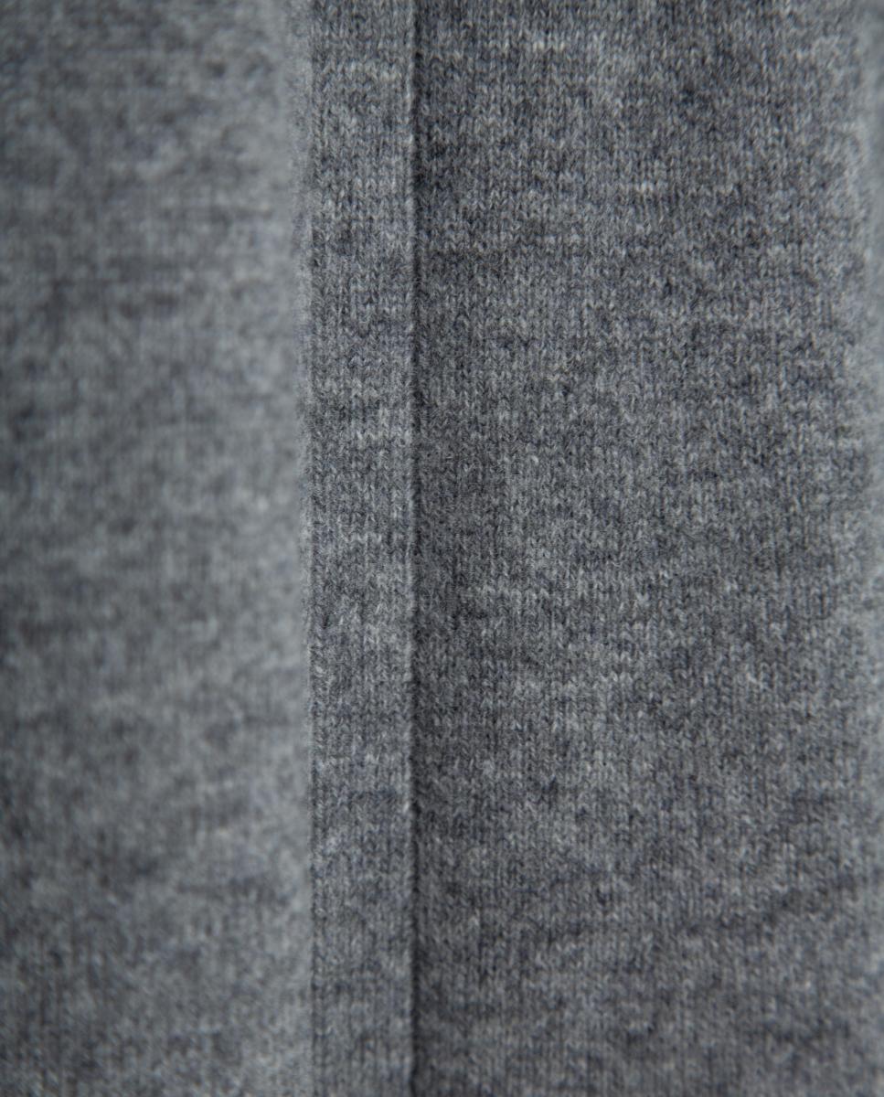 Vestido midi manga larga punto - Roberto Verino - Gris Gris-5
