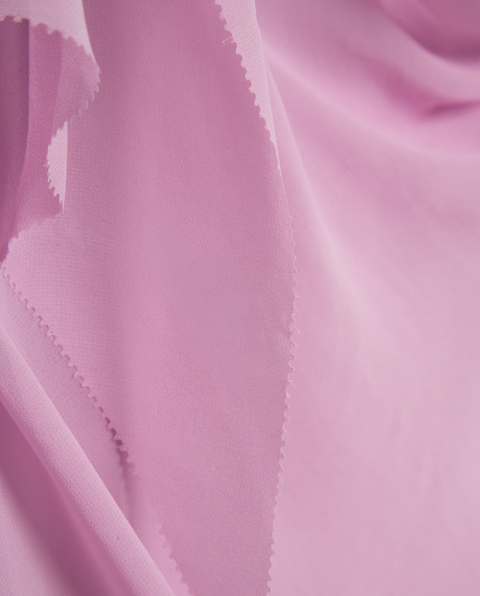 Vestido Comprido de Alças com Capa Rosa-claro-5